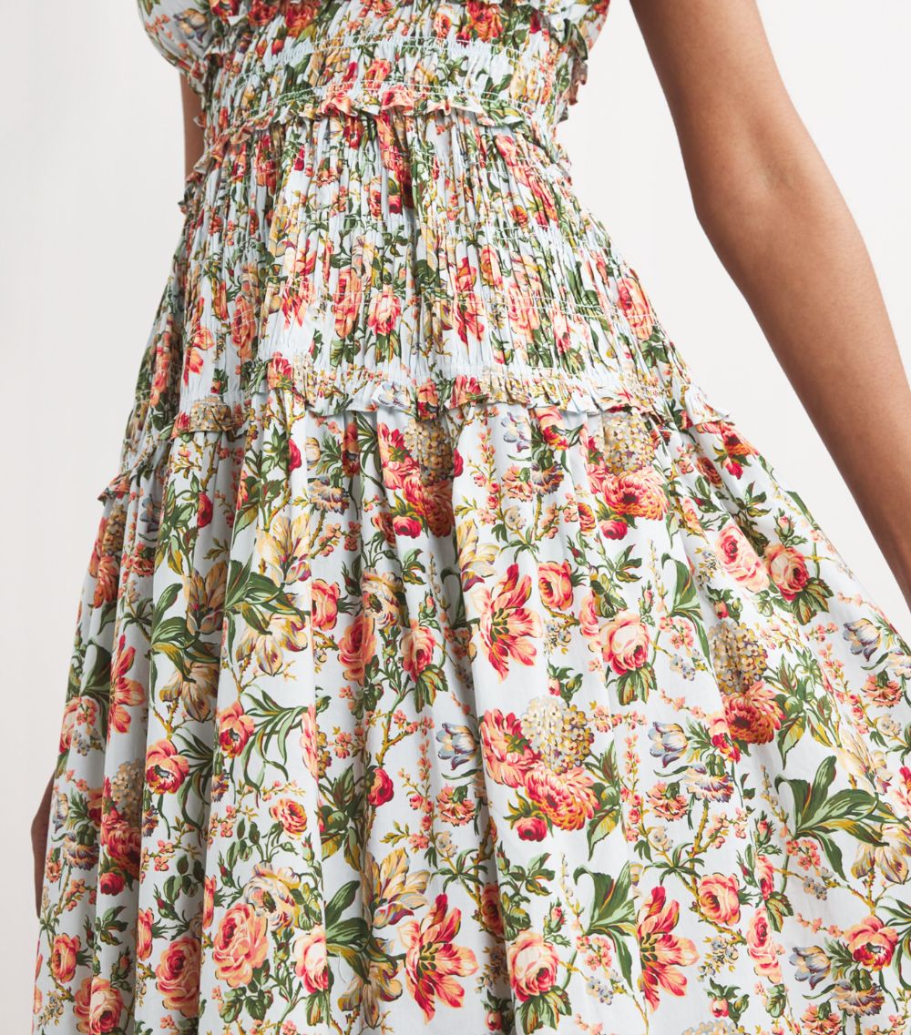 Dôen Dôen Calico Garden Leanne Midi Dress