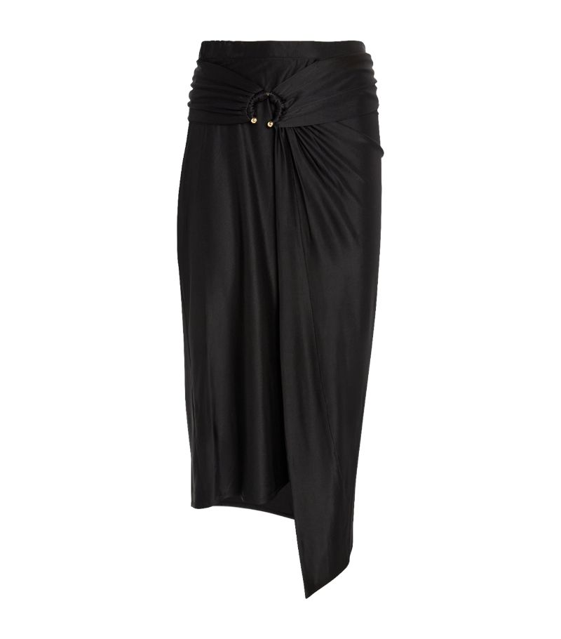 Rabanne Rabanne Piercing-Detail Midi Skirt