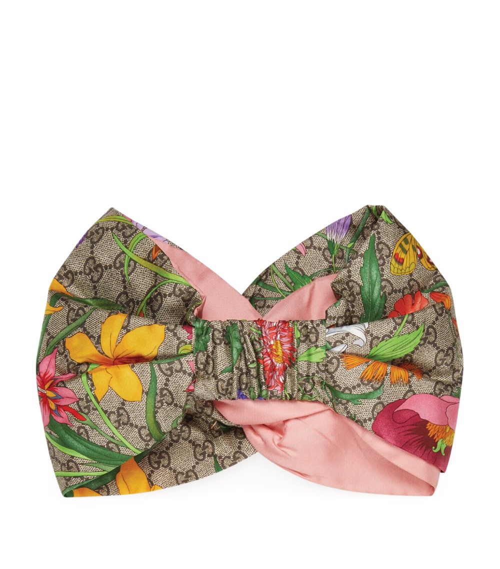 Gucci Gucci Silk Gg Supreme Flora Headband