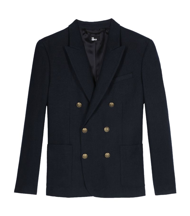 The Kooples The Kooples Linen Double-Breasted Blazer