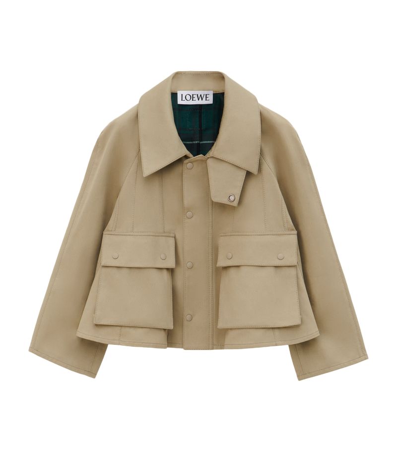 Loewe Loewe Cotton Gabardine Trapeze Jacket