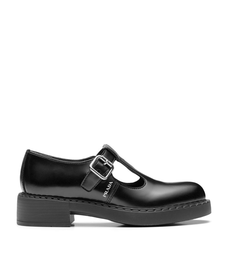 Prada Prada Leather Mary Jane Flats