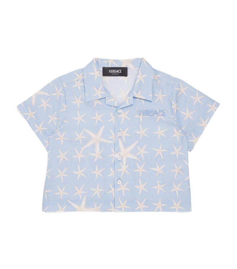 Young Versace Versace Kids Cotton Starfish Print Shirt (9-36 Months)