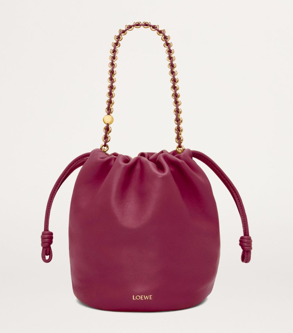 Loewe Loewe Leather Flamenco Bucket Bag