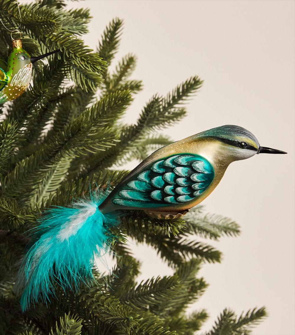 Harrods Harrods Glass Bird Tree Decoration