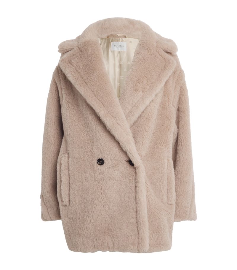 Max Mara Max Mara Alpaca-Virgin Wool-Silk Short Teddy Coat