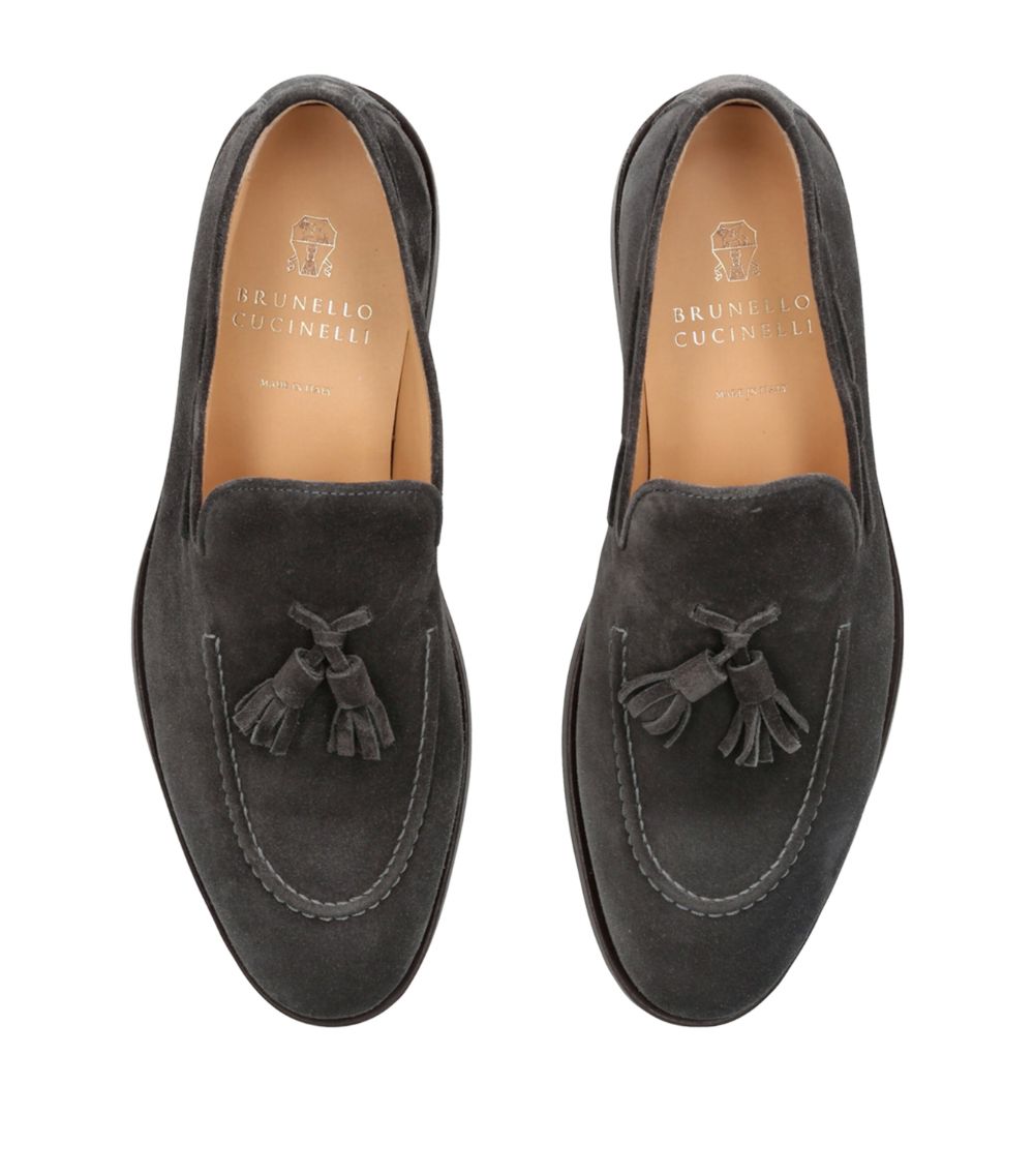 Brunello Cucinelli Brunello Cucinelli Suede Tassel Loafers