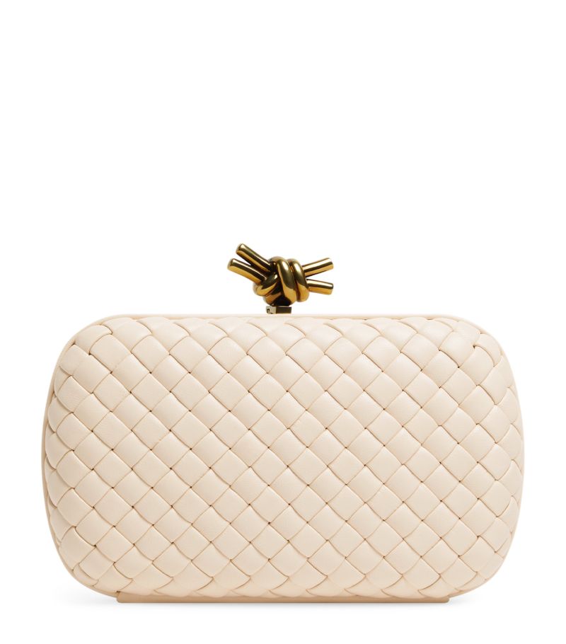 Bottega Veneta Bottega Veneta Leather Knot Minaudiere Clutch Bag