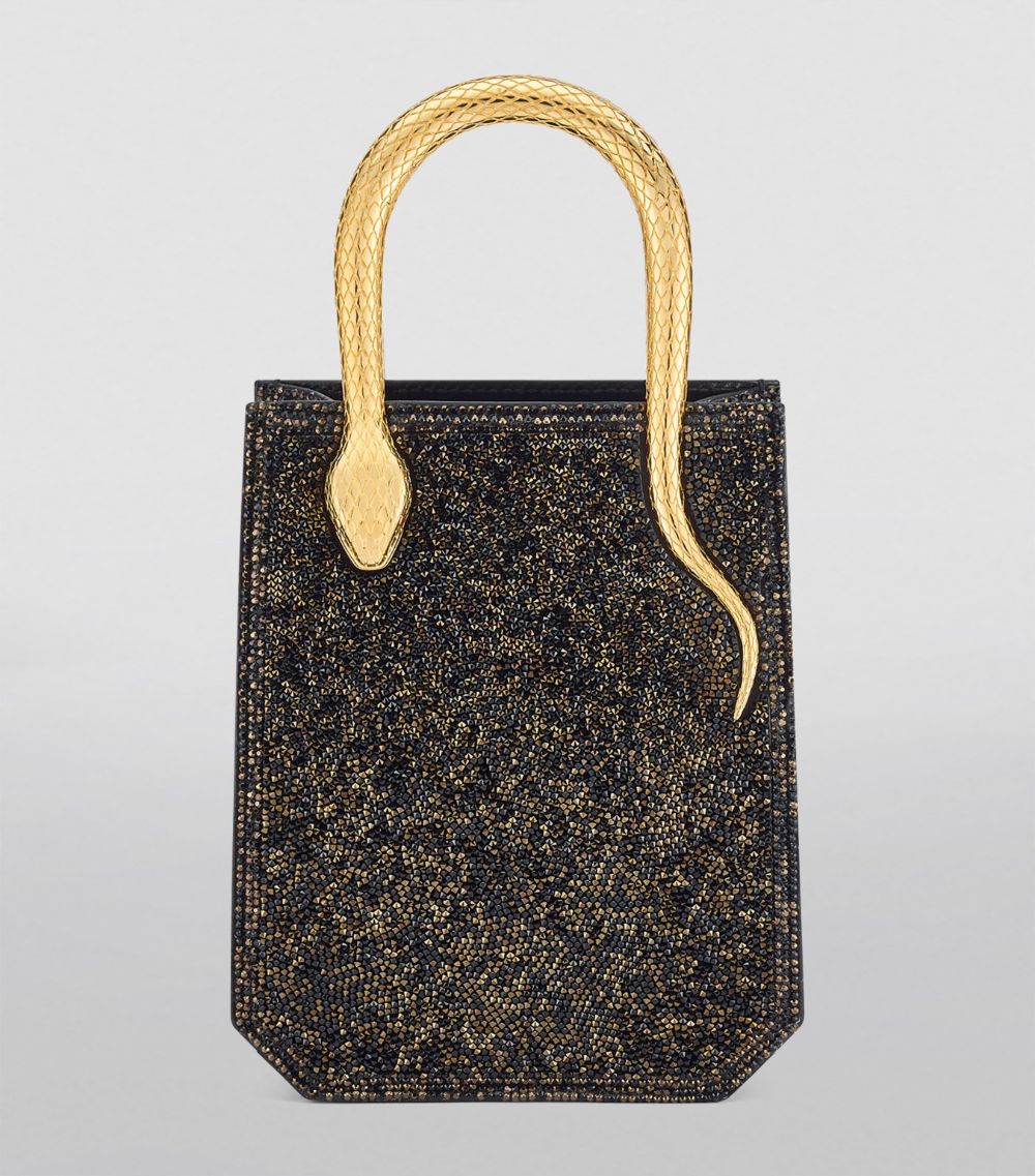 Bvlgari Bvlgari Mini Embellished Serpentine Tote Bag