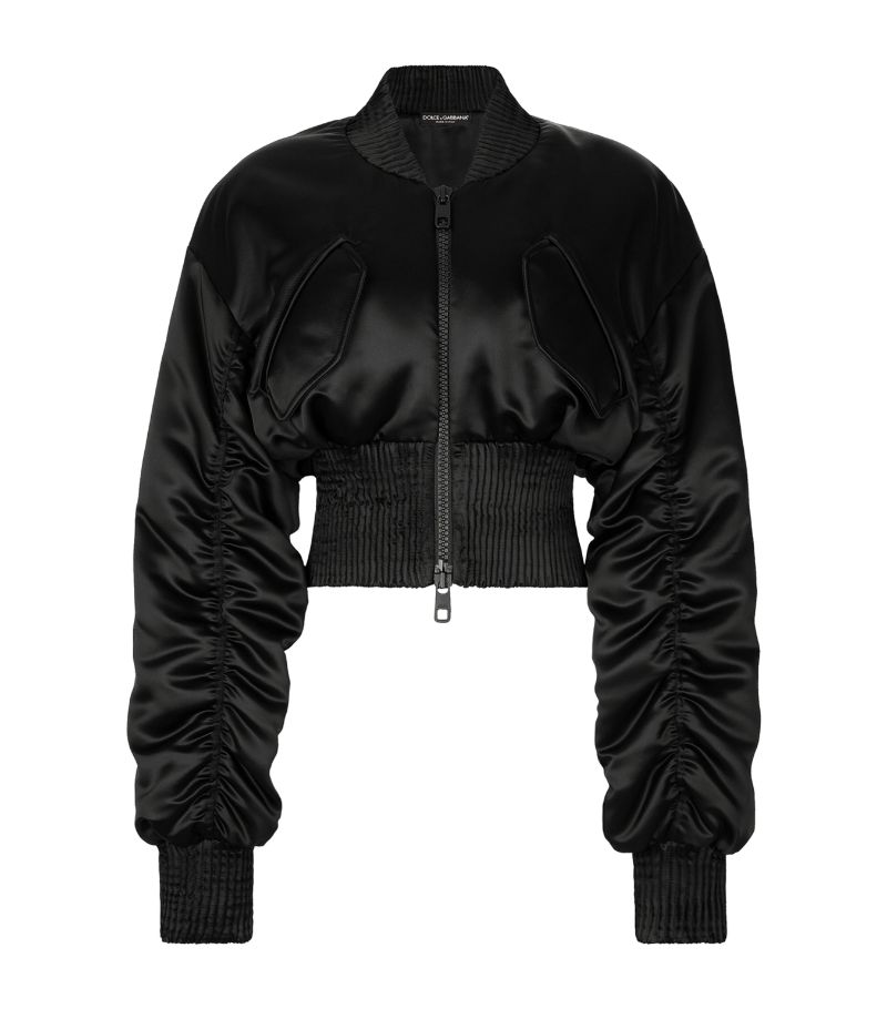 Dolce & Gabbana Dolce & Gabbana Cropped Bomber Jacket