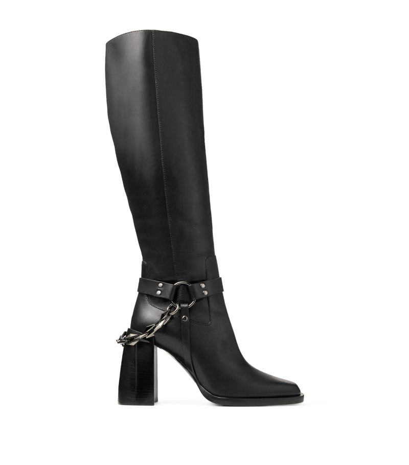 Jimmy Choo Jimmy Choo Isabelle 95 Leather Knee-High Boots