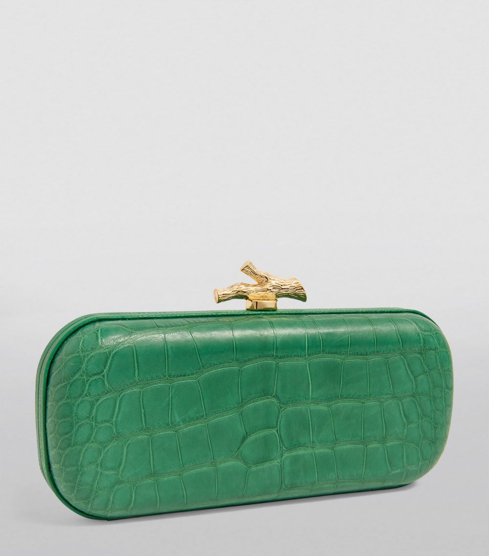 Maria Oliver Maria Oliver Alligator Emilia Clutch Bag