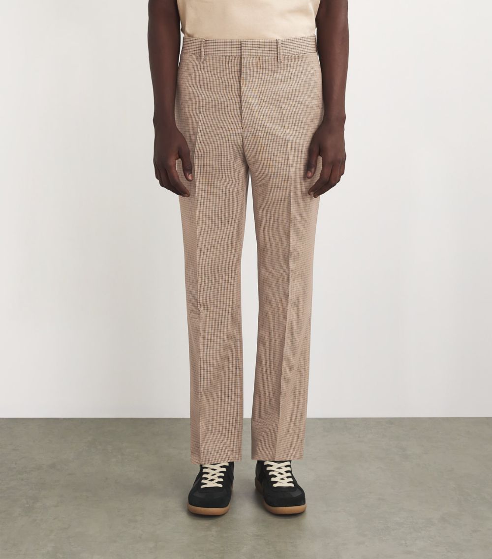 Jil Sander Jil Sander Check Straight Tailored Trousers