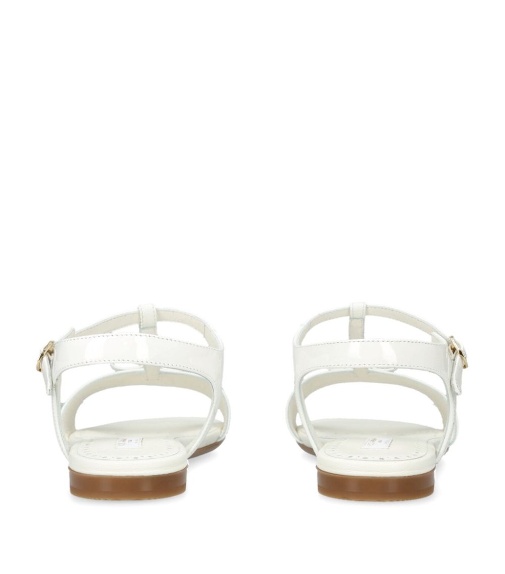 Dolce & Gabbana Dolce & Gabbana Kids Leather Vernice Sandals