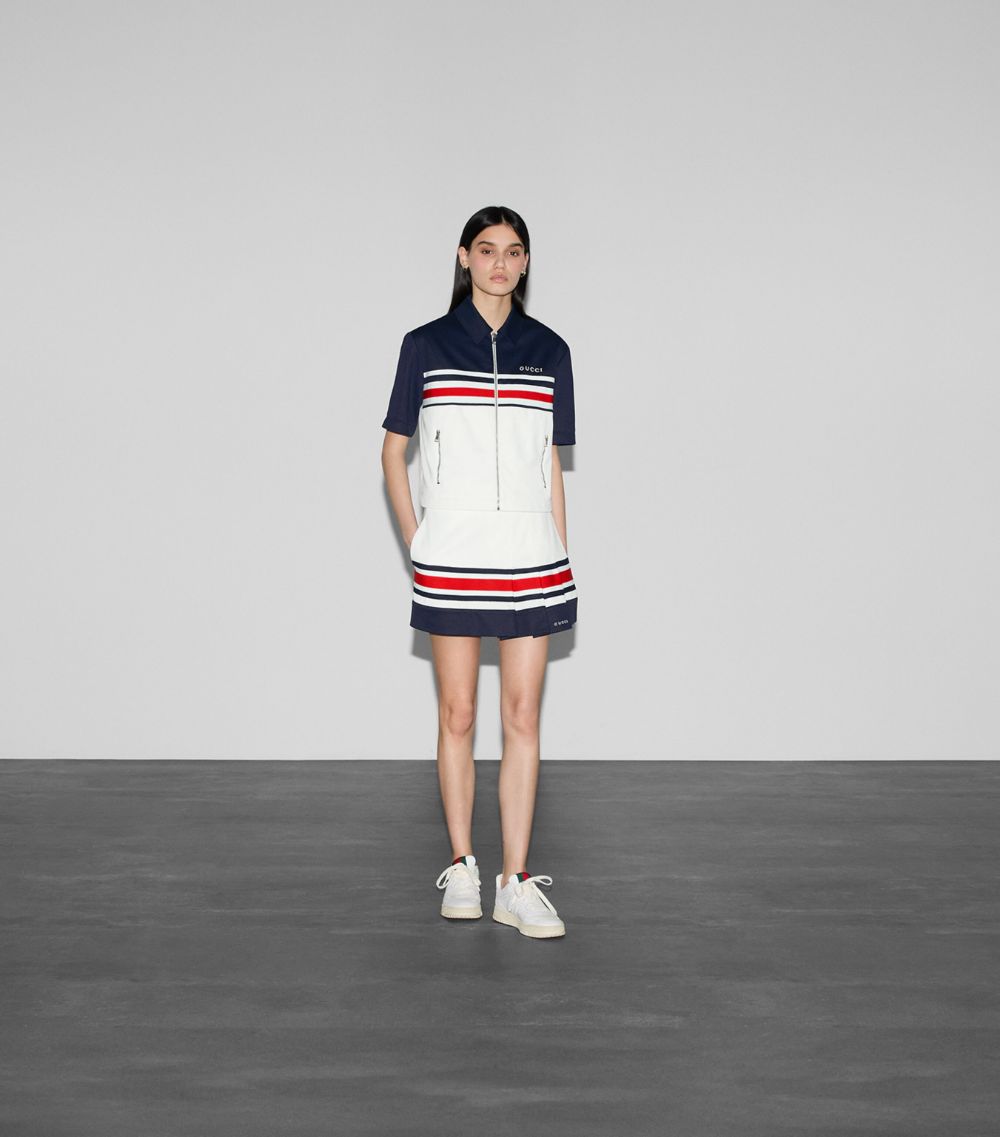 Gucci Gucci Striped Short-Sleeve Jacket