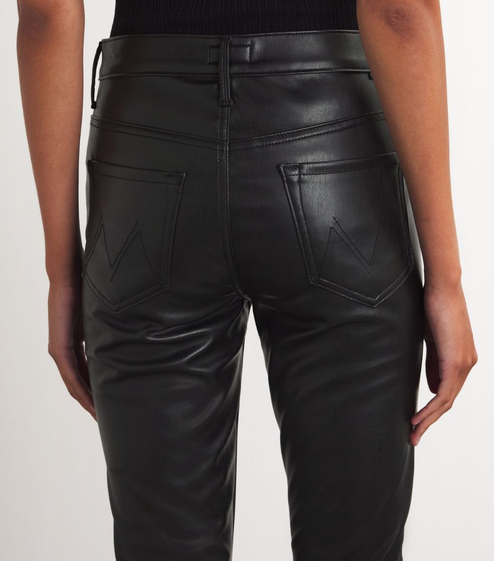 Mother Mother The Insider Flood Leather Trousers