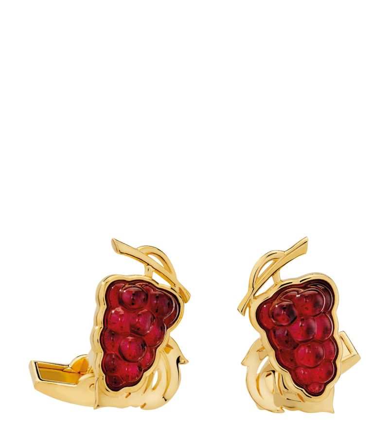 Lalique Lalique Gold-Plated Vigne Cufflinks