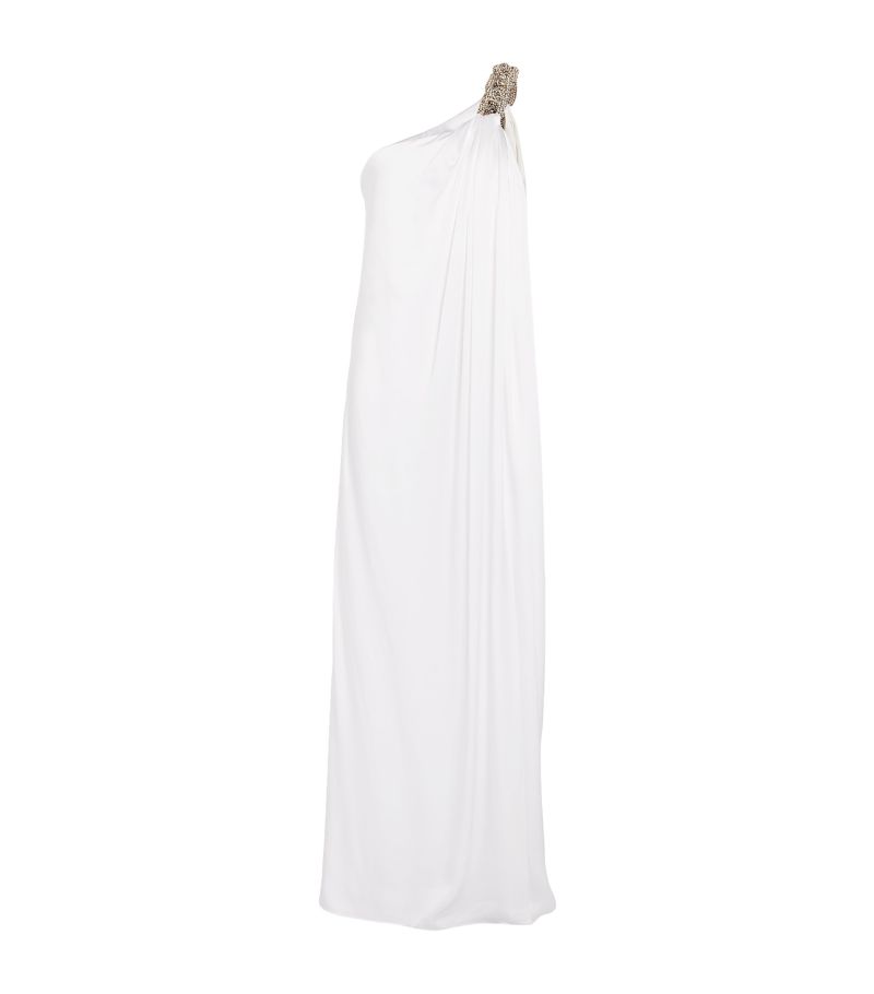 Stella McCartney Stella McCartney Crystal-Embellished One-Shoulder Gown