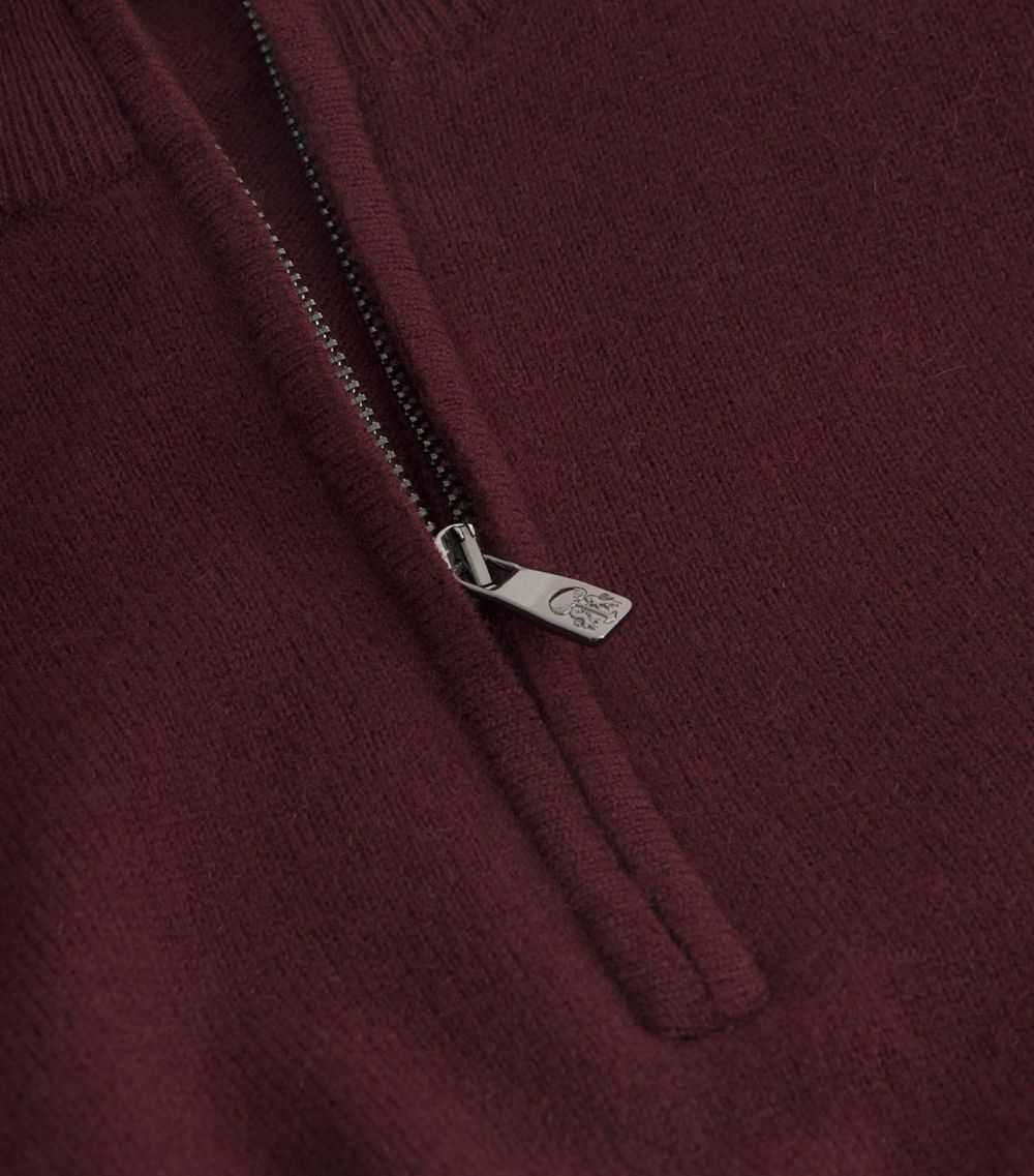 Corneliani Corneliani Wool-Cashmere Zip-Up Sweater