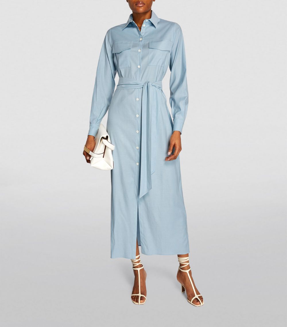 Eleventy Eleventy Belted Midi Shirt Dress