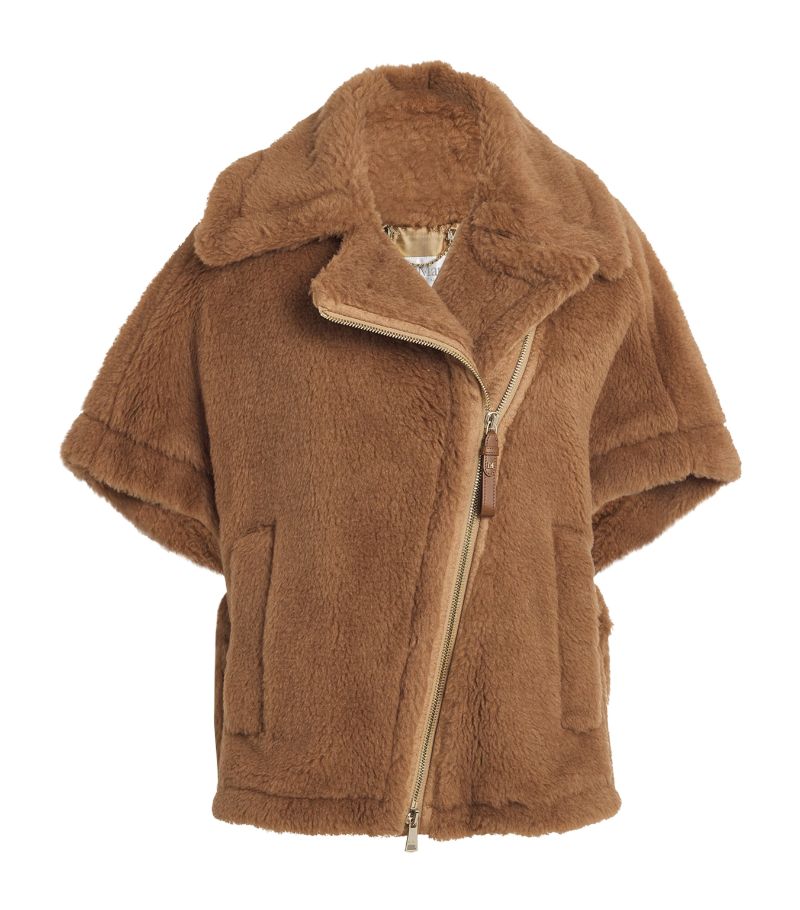 Max Mara Max Mara Camel-Blend Aviator Coat