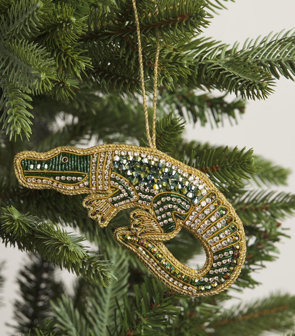 Tinker Tailor Tinker Tailor Embellished Alligator Tree Decoration