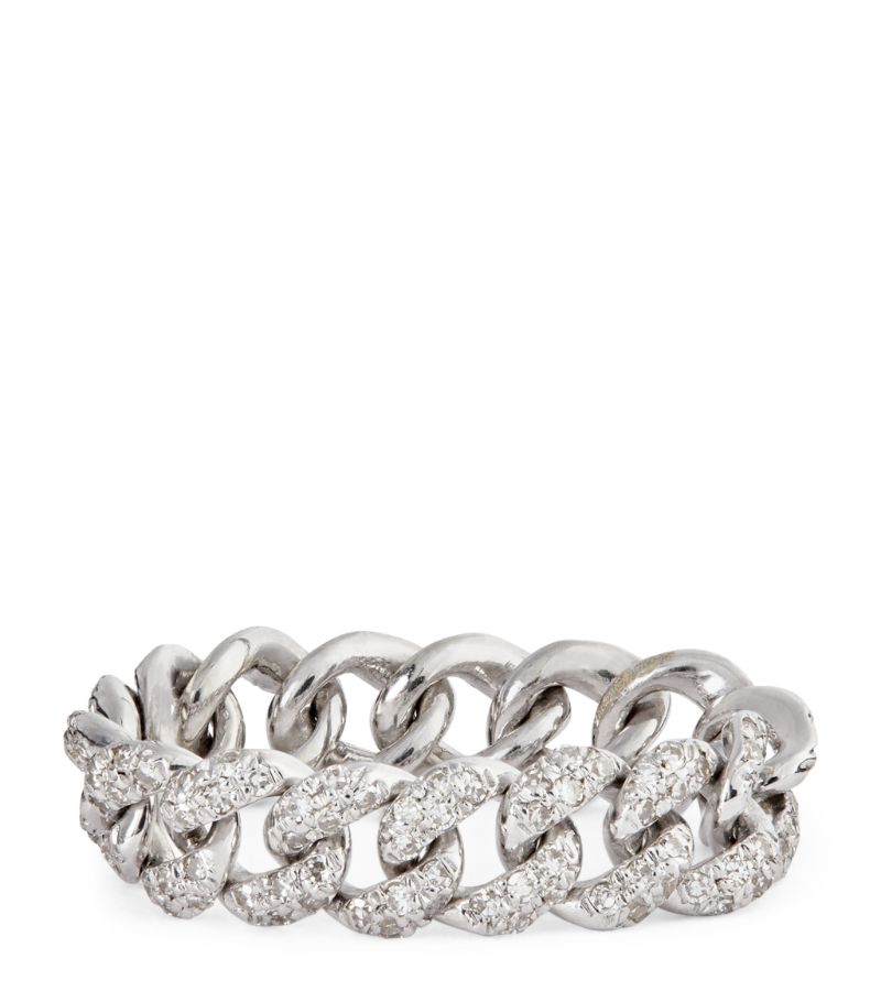 Shay Shay White Gold And Diamond Mini Pavé Ring