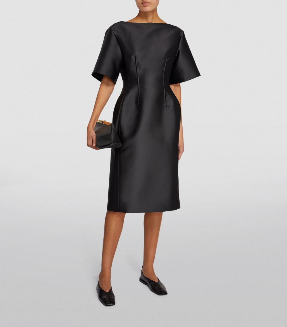  Carven Satin Midi Dress