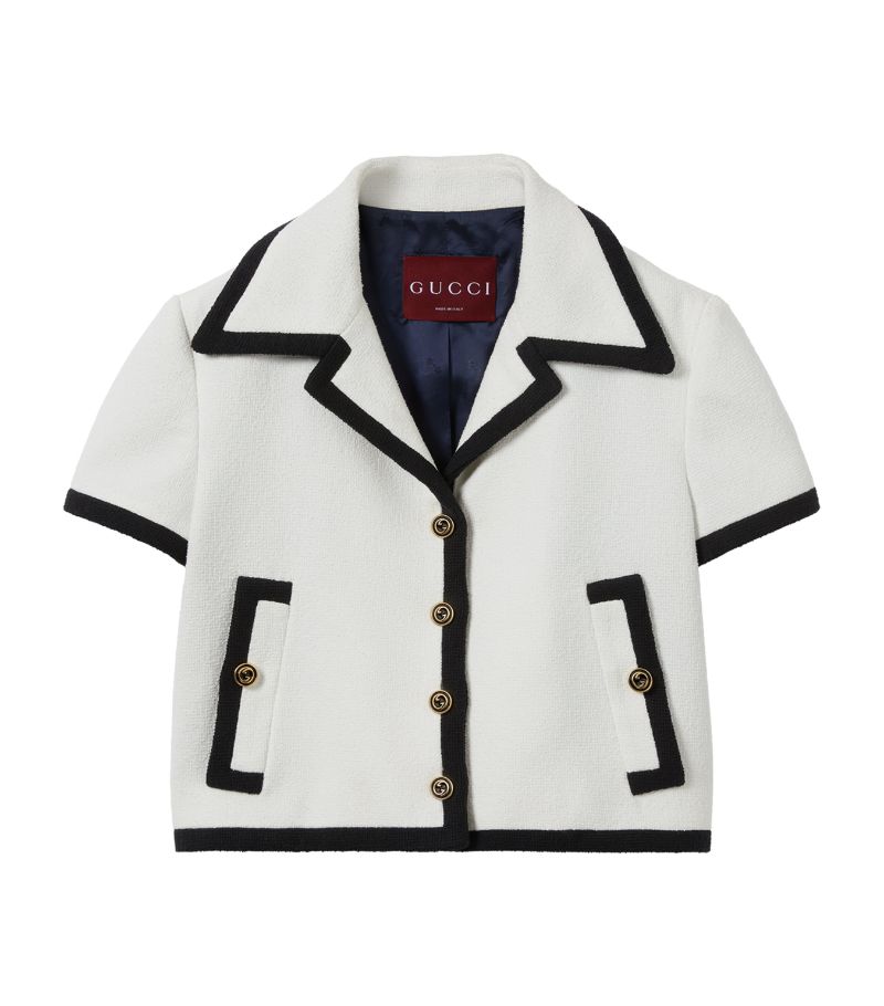 Gucci Gucci Cotton Tweed Short-Sleeve Jacket