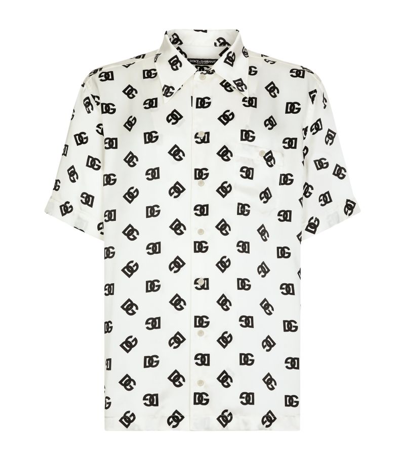 Dolce & Gabbana Dolce & Gabbana Silk Dg Monogram Print Shirt