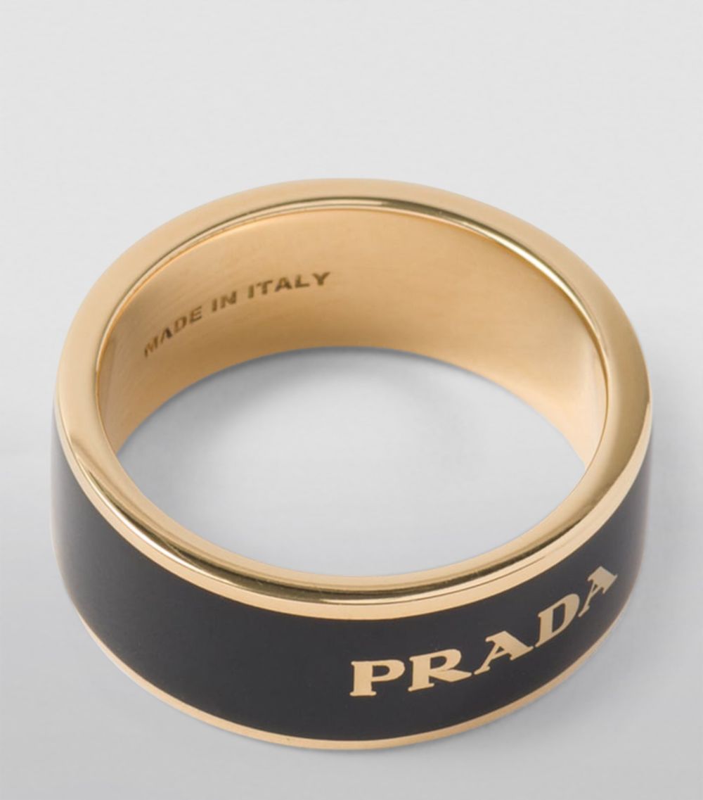 Prada Prada Enamel Logo Ring