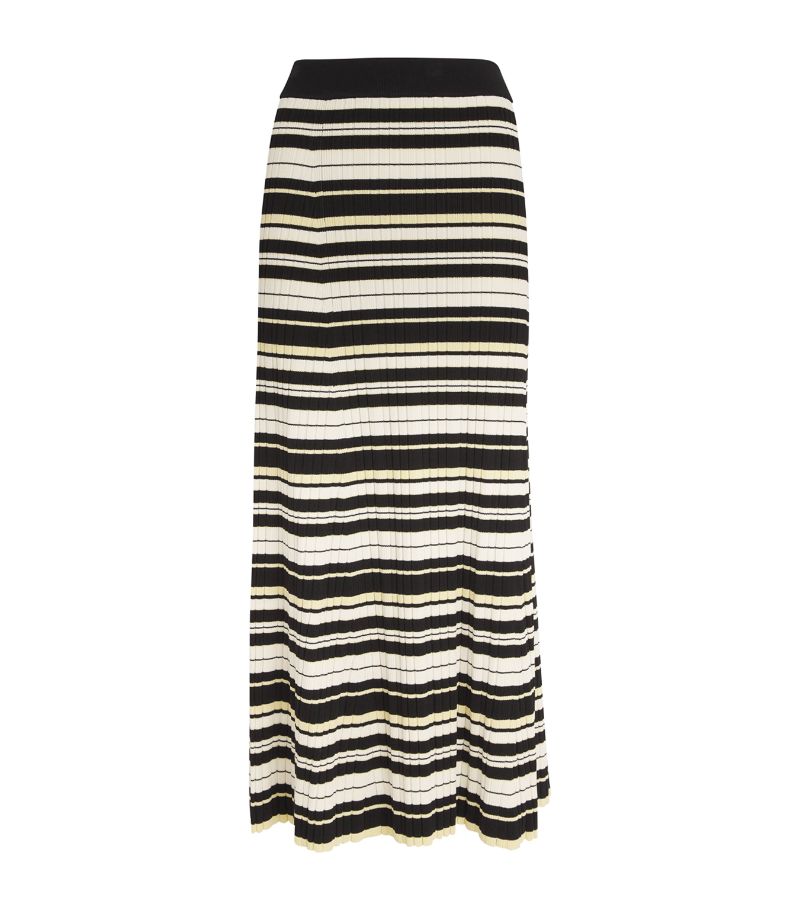 Ganni Ganni Striped Midi Skirt