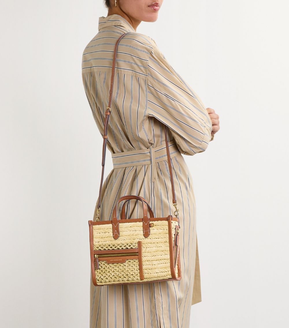 Anya Hindmarch Anya Hindmarch Extra Small Raffia Pocket Tote Bag