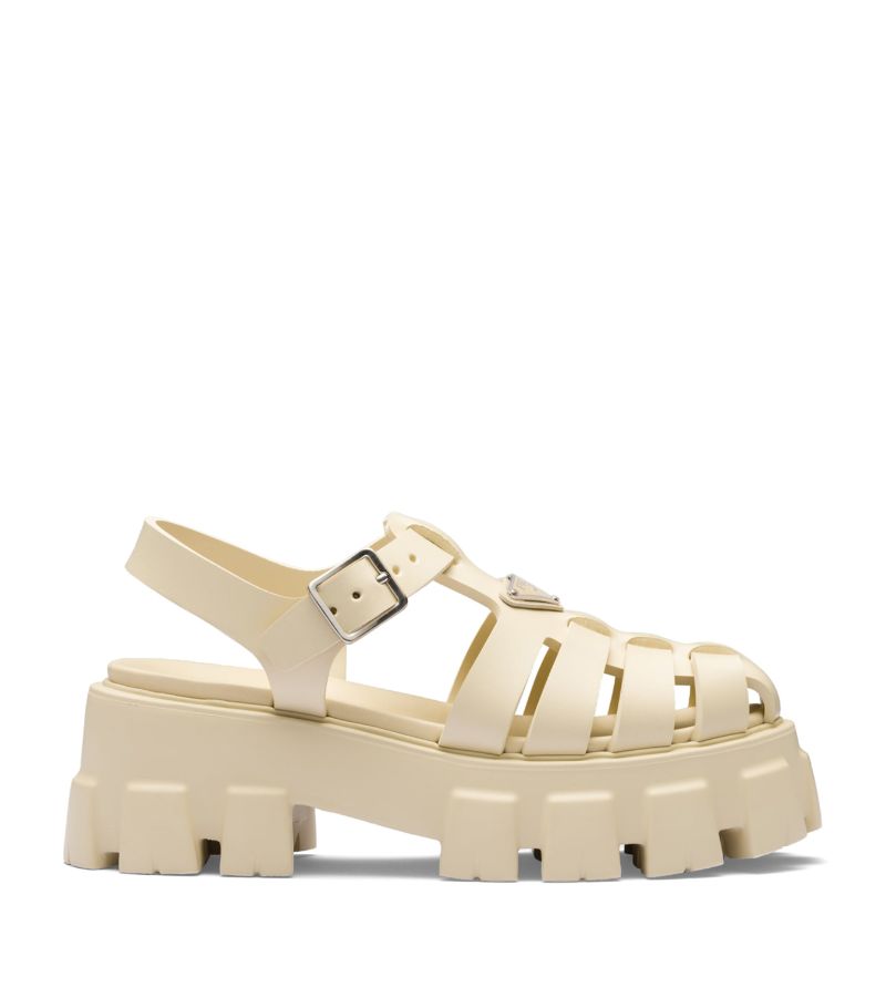 Prada Prada Rubber Platform Sandals 55