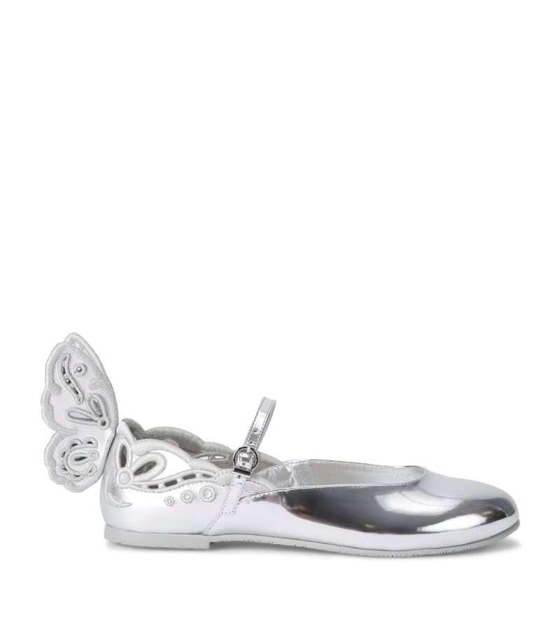 Sophia Webster Mini Sophia Webster Mini Leather Broderie Chiara Ballet Flats