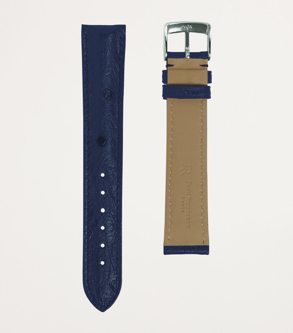 Jean Rousseau Jean Rousseau Classic Ostrich Leather Watch Strap (20Mm)