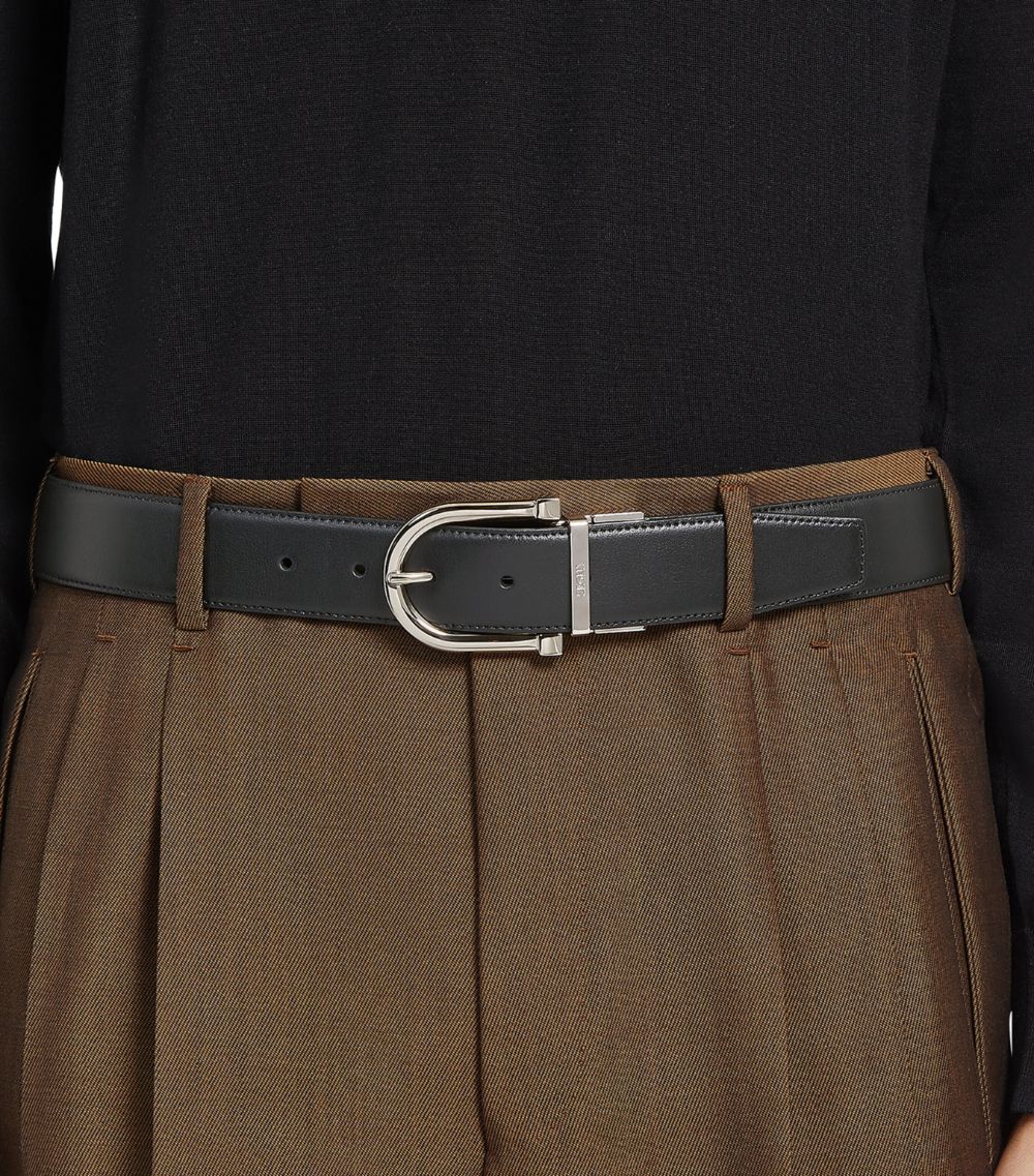 zegna Zegna Reversible Calfskin Belt