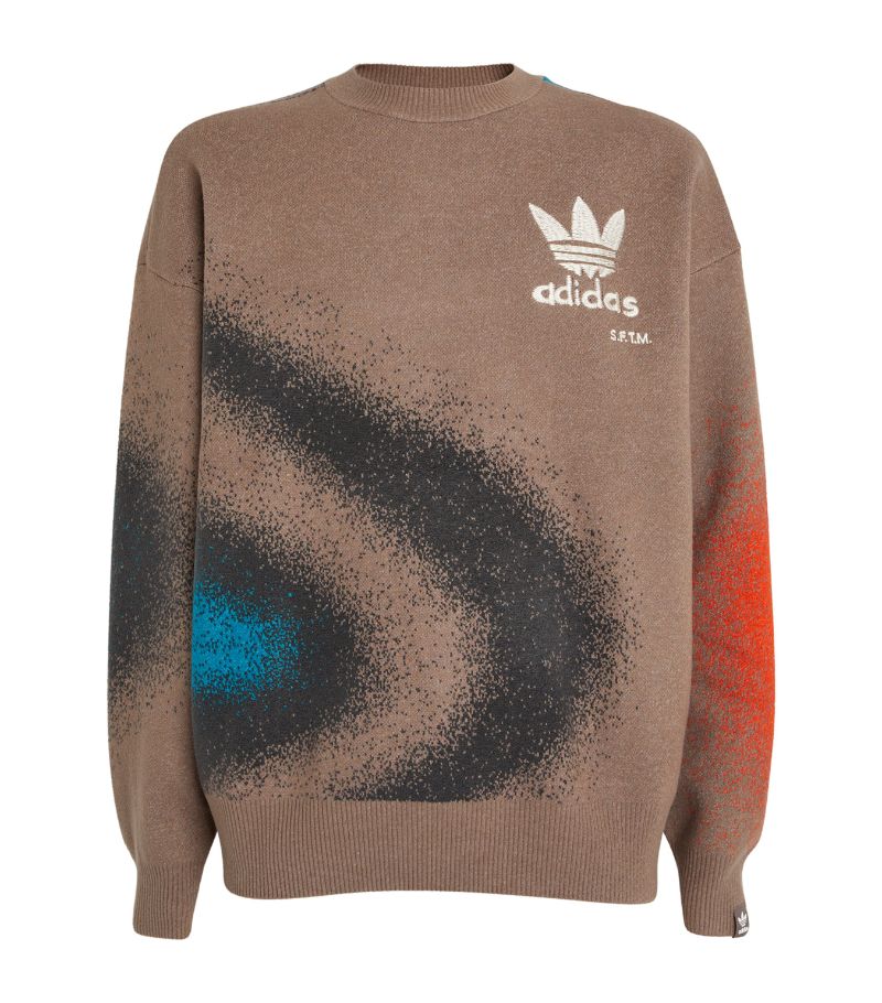 Adidas Adidas X Song For The Mute Spray Print Sweater