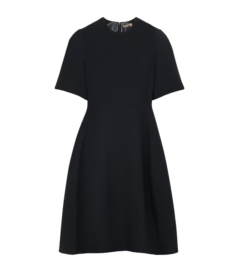 Loewe LOEWE Silk-Wool Mini Dress