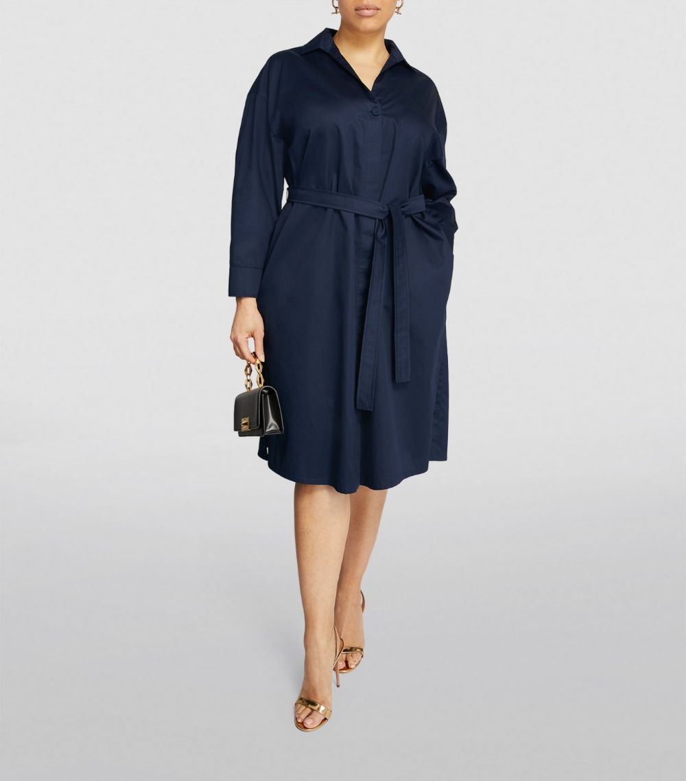 Marina Rinaldi Marina Rinaldi Cotton Shirt Midi Dress