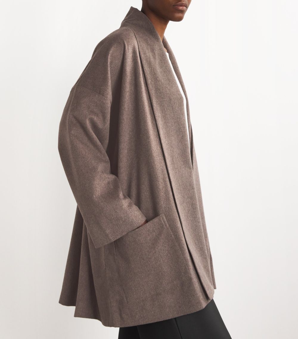 Eskandar Eskandar Cashmere A-Line Shawl Coat