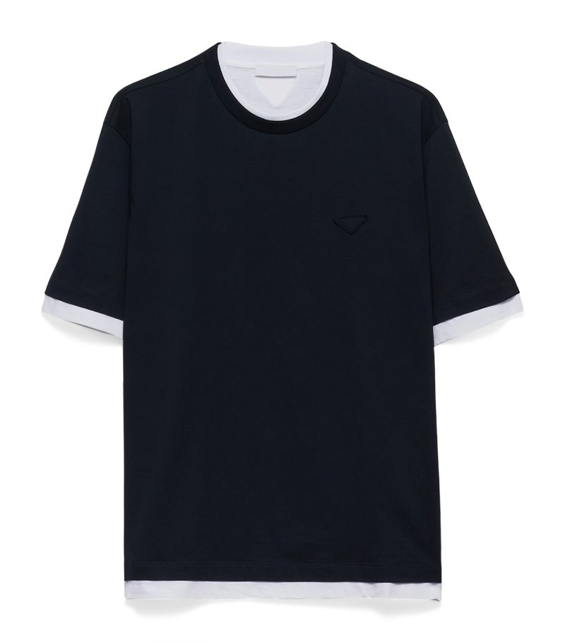 Prada Prada Cotton Conceptual Triangle T-Shirt