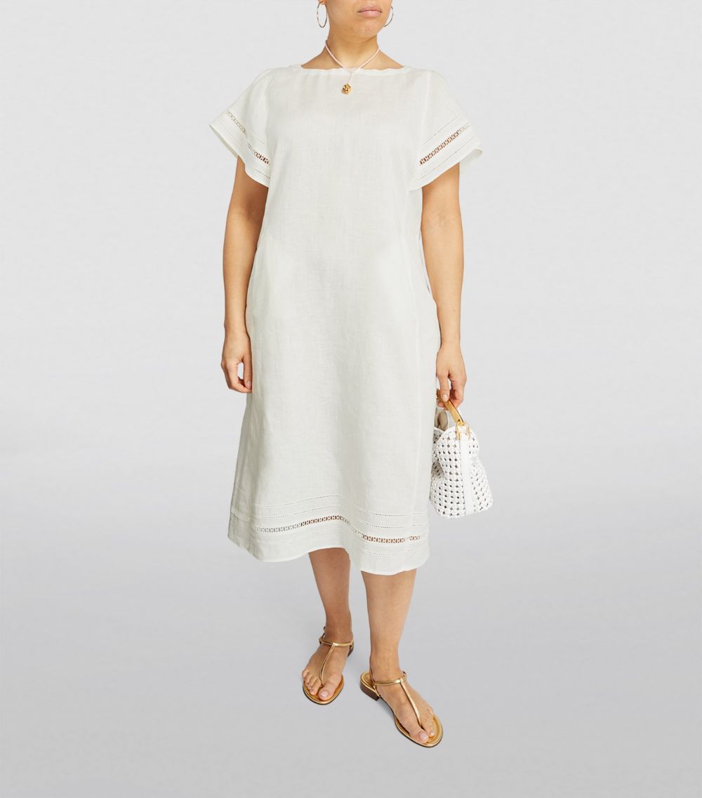 Marina Rinaldi Marina Rinaldi Linen Tunic Midi Dress