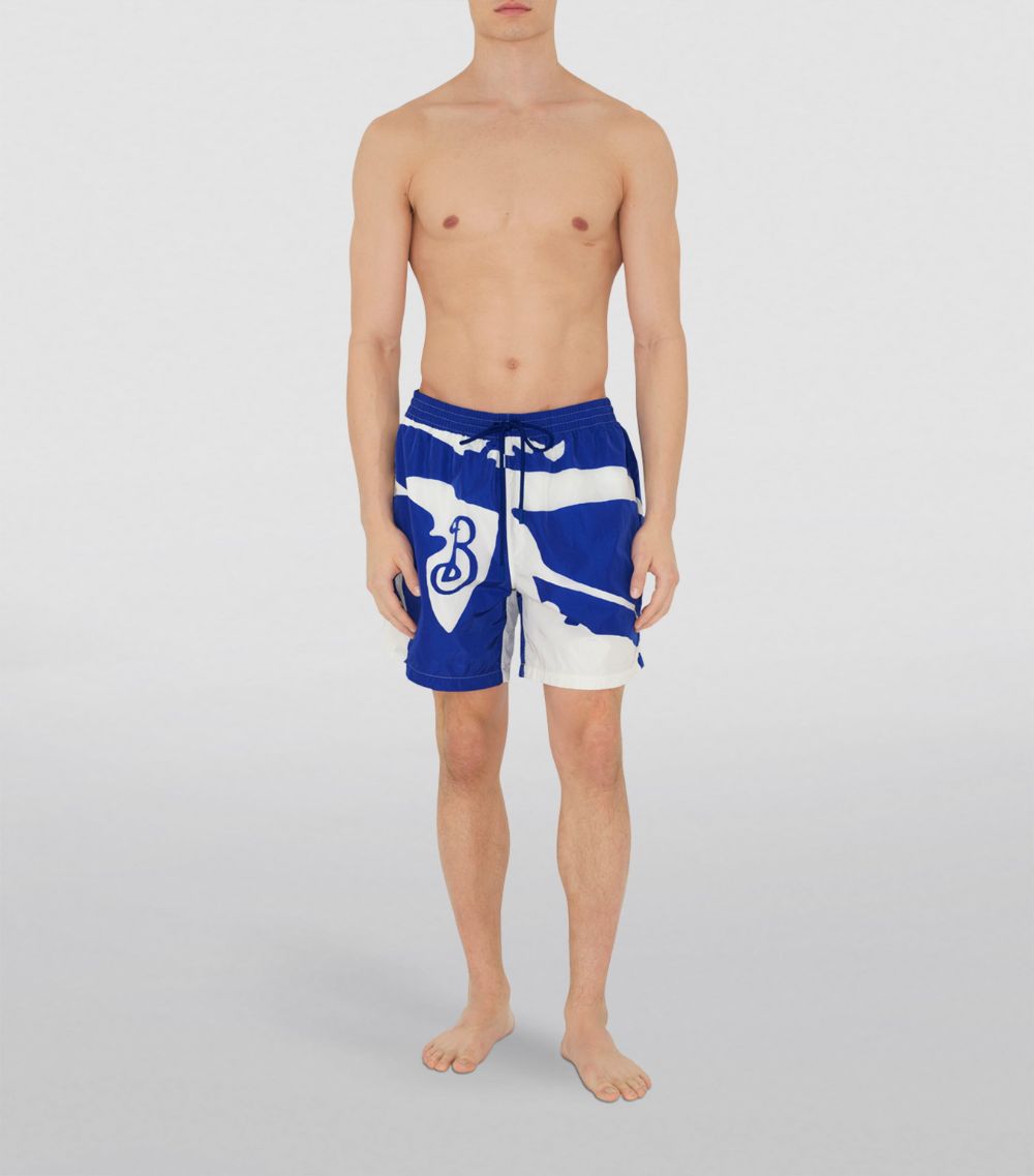 Burberry Burberry Ekd Print Swim Shorts