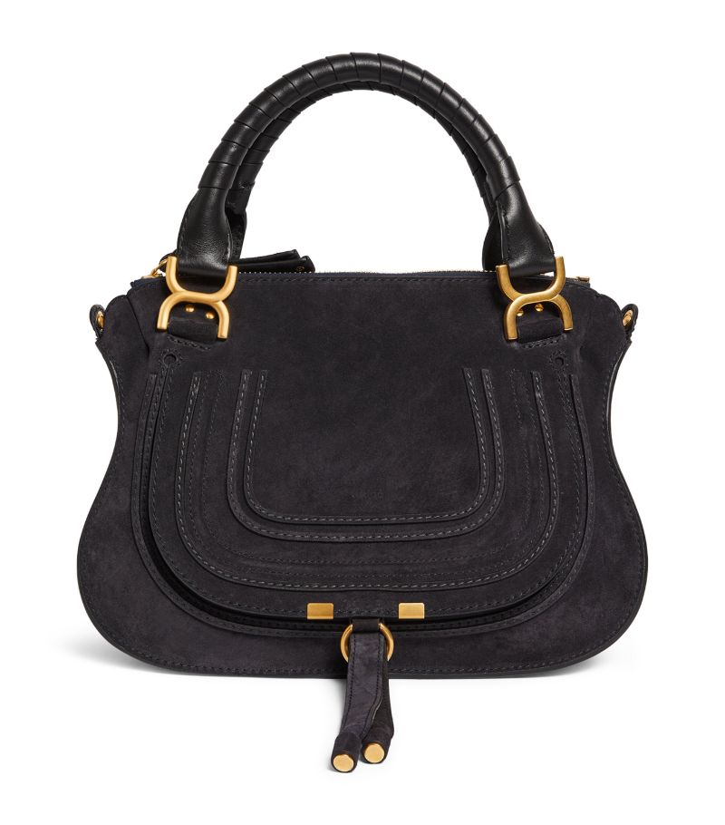 Chloé Chloé Medium Suede Marcie Top-Handle Bag