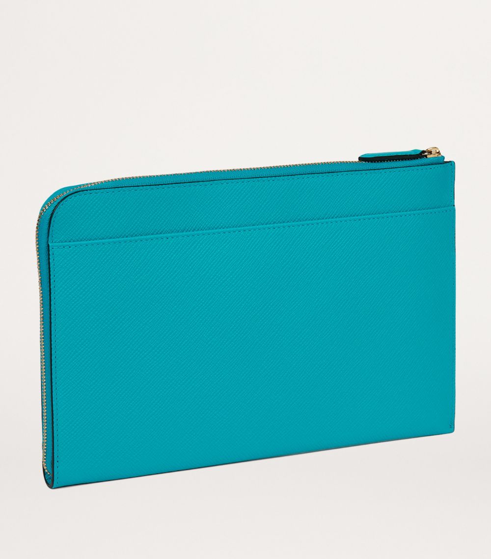 Smythson Smythson Panama Leather Slim Pouch