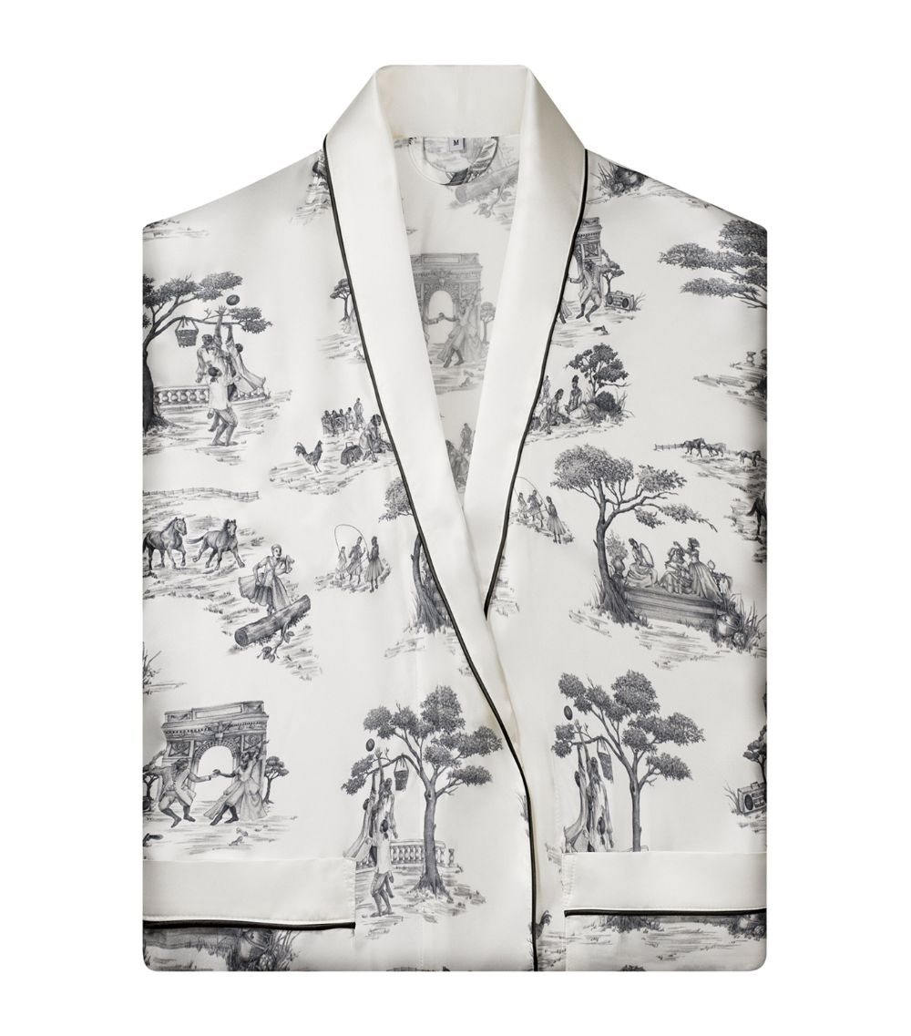 Gingerlily Gingerlily X Sheila Bridges Harlem Toile Print Robe (Large)