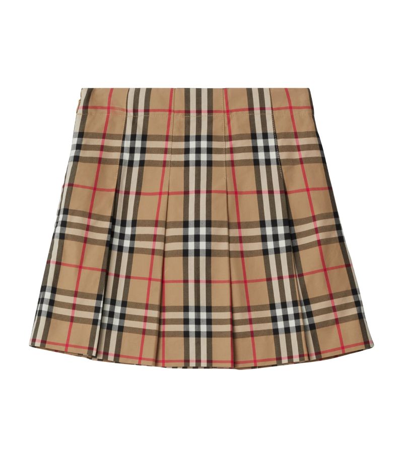 Burberry Burberry Kids Cotton Pleated Skirt (3-14 Years)