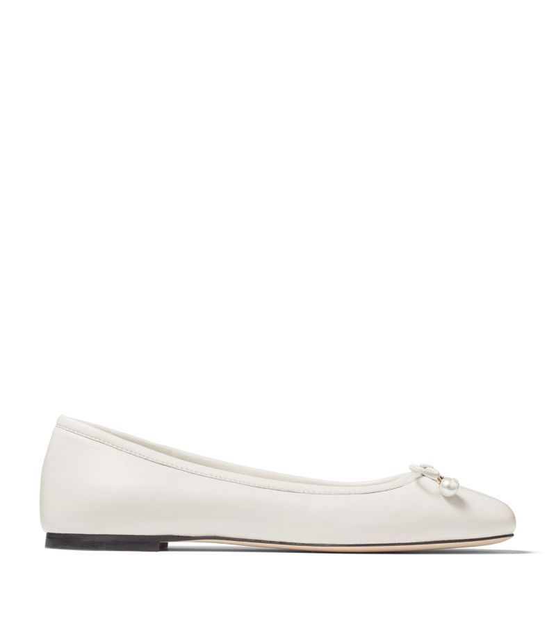 Jimmy Choo Jimmy Choo Elme Lambskin Ballet Flats