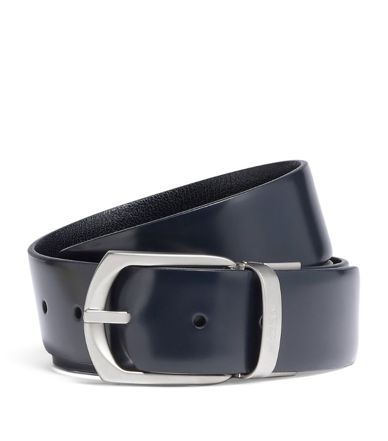 zegna Zegna Leather Reversible Belt